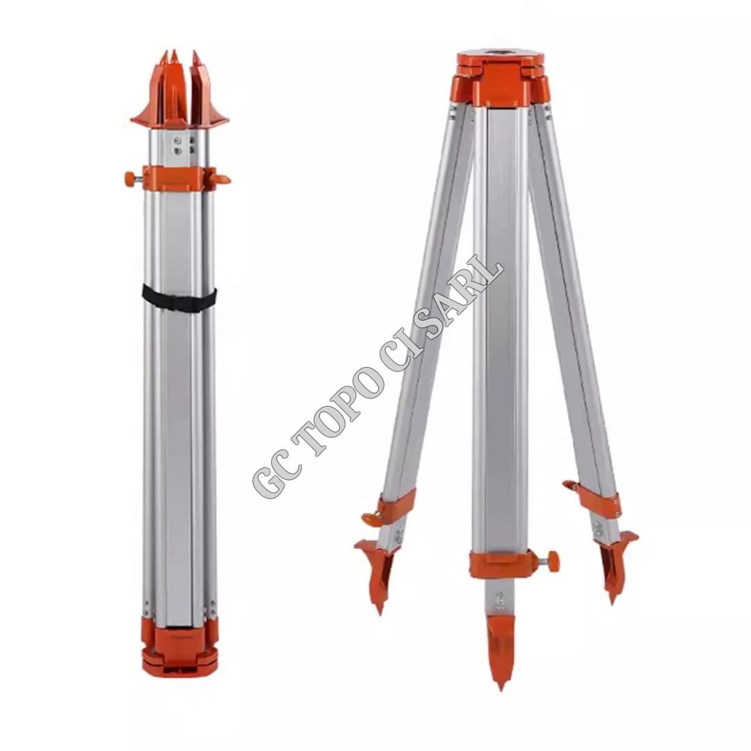 Trepied Aluminium simple fermeture pour niveau de chantier