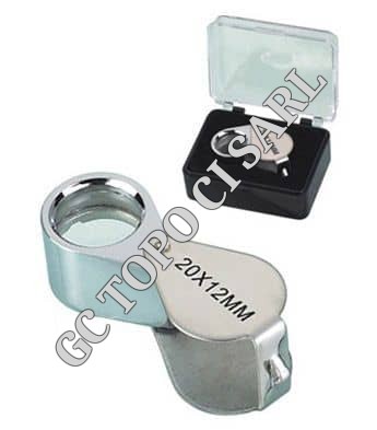 Loupe de poche pliante triplet 20X - 21mm