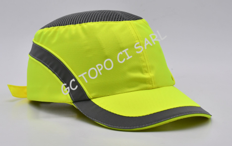 Casquette anti-heurt Jaune-Fluo N°CAH-F-JN