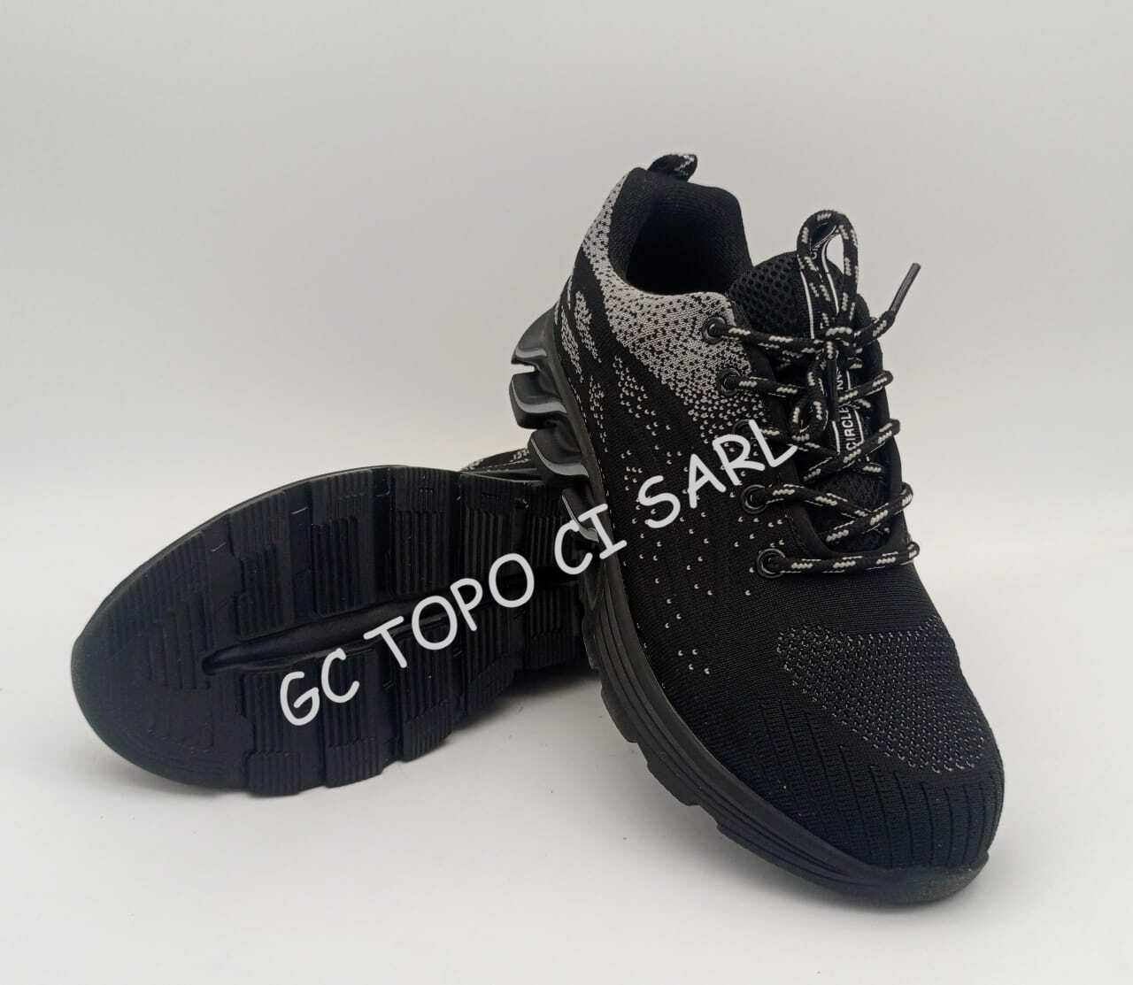 Chaussure de Sécurité Basket type S1P/9017 noir Taille N°43